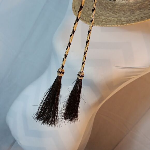 Wide Brim Straw Western Hat - Picture 3 of 6